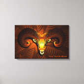 Fractal Ram's hoofd Canvas Afdruk (Voorkant)