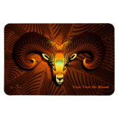 Fractal Ram's hoofd Magneet (Horizontaal)