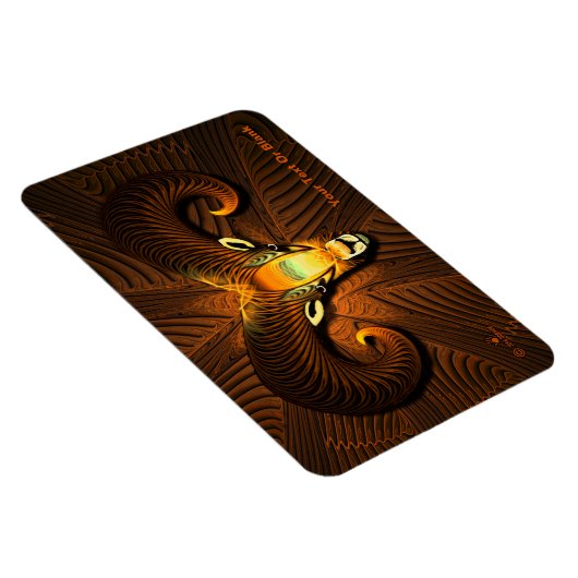 Fractal Ram's hoofd Magneet (Rechterzijde)