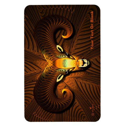 Fractal Ram's hoofd Magneet (Verticaal)