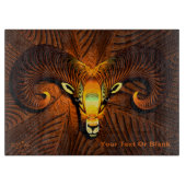Fractal Ram's hoofd Snijplank (Voorkant)
