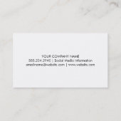 Fractal Red Artistic Visitekaartje (Achterkant)