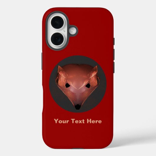 Fractal Red Fox Case-Mate iPhone Case (Achterkant)