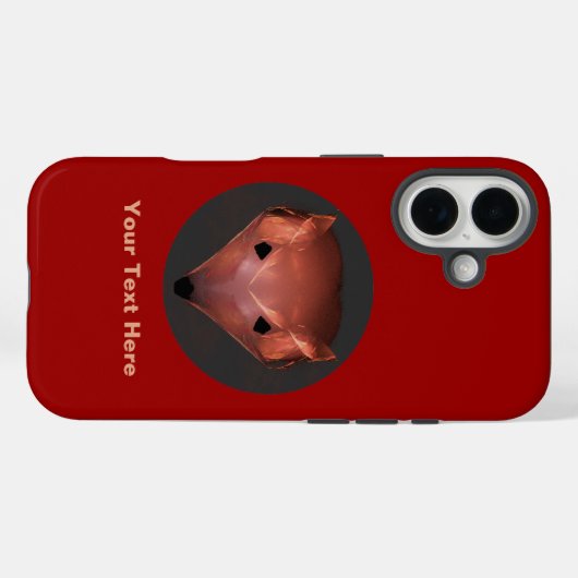 Fractal Red Fox Case-Mate iPhone Case (Achterkant (horizontaal))
