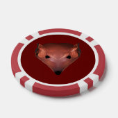 Fractal Red Fox Poker Chips (Enkel)