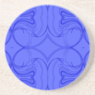 Fractal reeks-13—Blauw Onderzetter 1 van kleuren