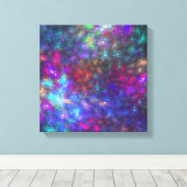 Fractal Regenboog Canvas Afdruk (Insitu (Houten vloer))