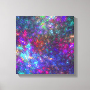 Fractal Regenboog Canvas Afdruk