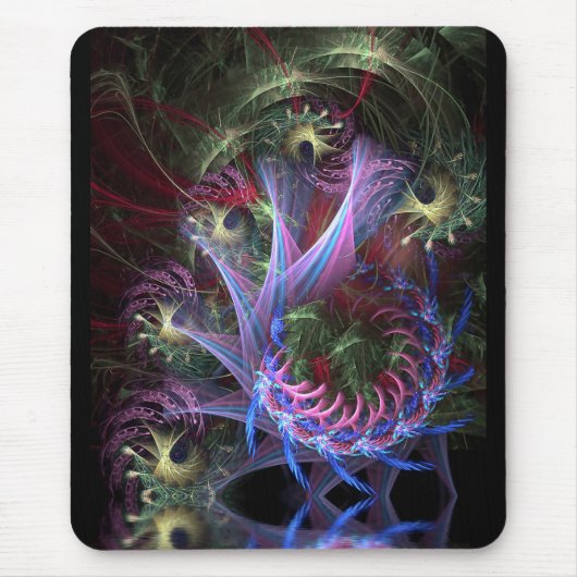 Fractal Ribbons Mousepad Muismat (Voorkant)