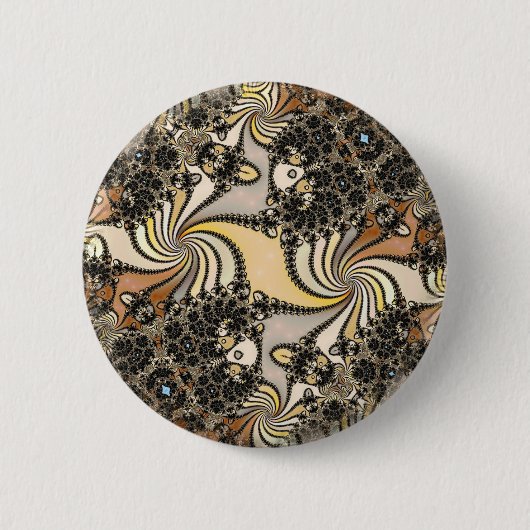 Fractal Ronde Button 5,7 Cm (Voorkant)