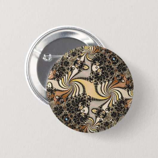 Fractal Ronde Button 5,7 Cm (Voorkant /achterkant)