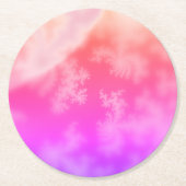 Fractal Ronde Kartonnen Onderzetter (Voorkant)