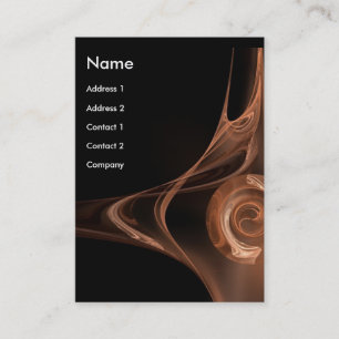 FRACTAL ROOS 2 helderbruin zwart Visitekaartje