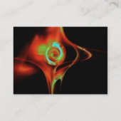 FRACTAL ROOS ABSTRACTE ZWISSELS rood blauwgroen gr Visitekaartje (Achterkant)