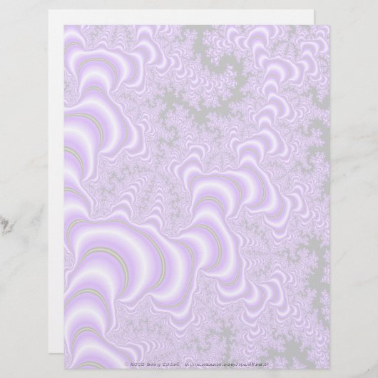 Fractal S~01 Custom Letterhead 02 - 8,5 inch x 11  (Voorkant / Achterkant)