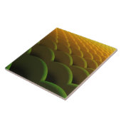 Fractal Scales keramische tegel Tegeltje (Zijkant)