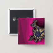 Fractal seahorse button (Voorkant /achterkant)