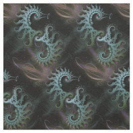 Fractal Seapaarden Art Stof