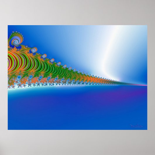 Fractal Seascape Poster (Voorkant)