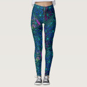 Fractal Seed of Life Flower Sacred Geometry  Leggings (Voorkant)