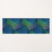 Fractal Seed of Life Flower Sacred Geometry Yoga  Yogamat (Voorkant (horizontaal))
