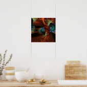 Fractal Seeds Swirl Poster (Keuken)