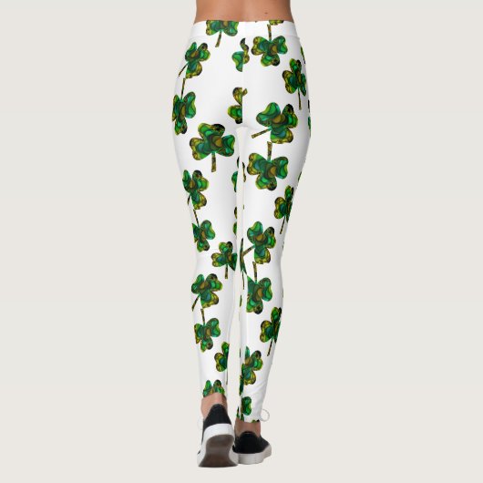 Fractal Shamrock Leggings (Achterkant)