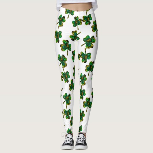 Fractal Shamrock Leggings (Voorkant)