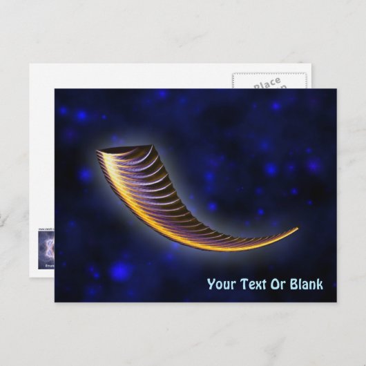 Fractal Shofar Briefkaart (Voorkant / Achterkant)