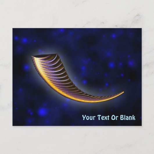 Fractal Shofar Briefkaart (Voorkant)