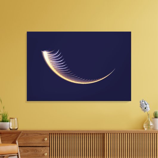 Fractal Shofar Canvas Afdruk (Insitu (Woonkamer))