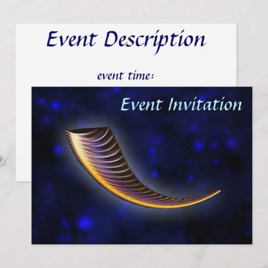 Fractal Shofar Kaart (Voorkant / Achterkant)