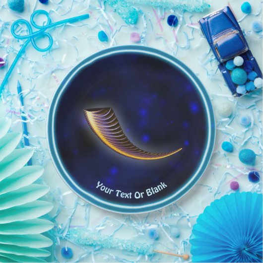 Fractal Shofar Papieren Bordje (Feest)