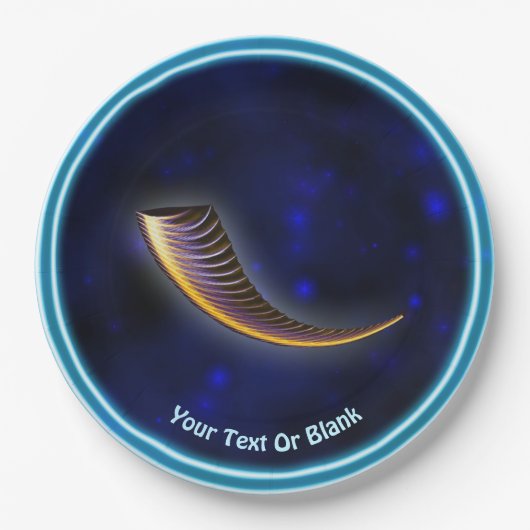 Fractal Shofar Papieren Bordje (Voorkant)