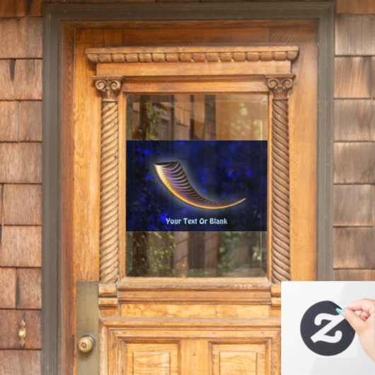 Fractal Shofar Raamsticker (Huis Deur)