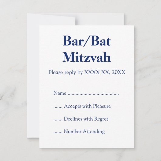 Fractal Shofar RSVP Kaartje (Achterkant)