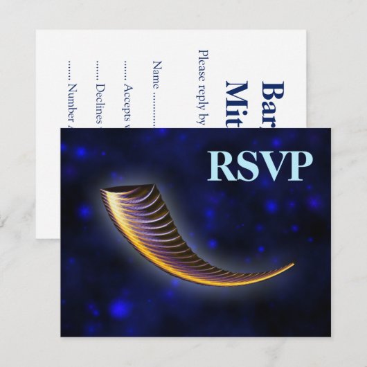 Fractal Shofar RSVP Kaartje (Voorkant / Achterkant)