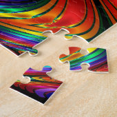 Fractal Silk Rainbow Legpuzzel (Zijkant)