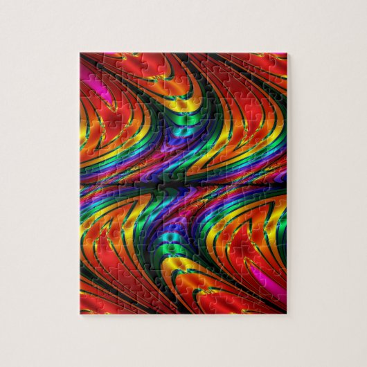Fractal Silk Rainbow Legpuzzel (Verticaal)