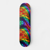 Fractal Silk Rainbow Skateboard (Voorkant)