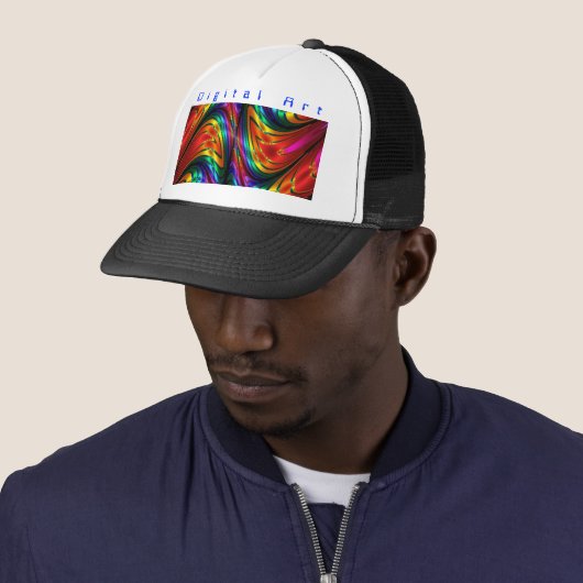 Fractal Silk Rainbow Trucker Pet (In situ)