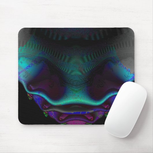 Fractal Skull Mousepad Muismat (Met muis)