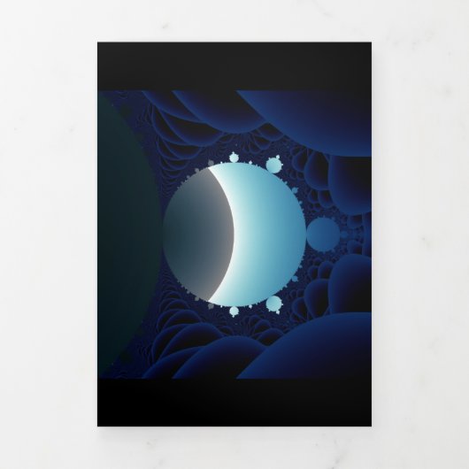 Fractal Sky Drieluik Kaart (Cover)