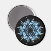 Fractal sneeuwvlok magneet (Voorkant / Achterkant)