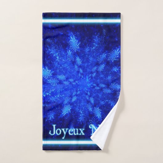 Fractal Snowburst - Joyeux Noё l Handdoek (Handdoek)
