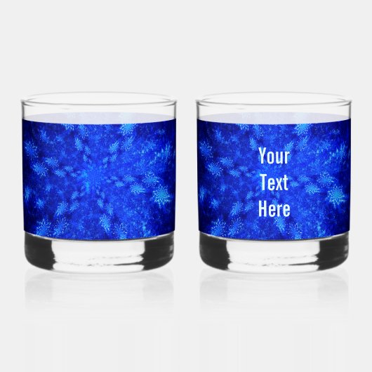 Fractal Snowburst Whisky Glas (Voorkant)