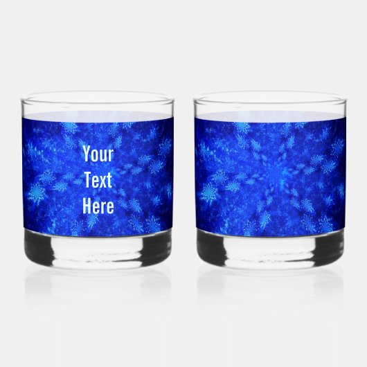 Fractal Snowburst Whisky Glas (Achterkant)