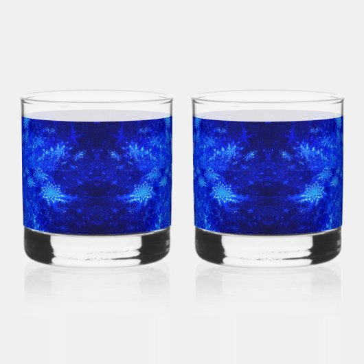 Fractal Snowburst Whisky Glas (Links)