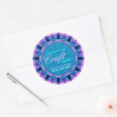 Fractal Snowflake Crafts Product Label Sticker (Envelop)