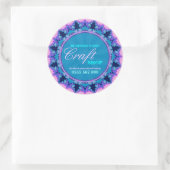 Fractal Snowflake Crafts Product Label Sticker (Tas)